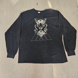 Mens Gildan Tag Destiny Game Long Sleeve Shirt Black Size Large – Excellent